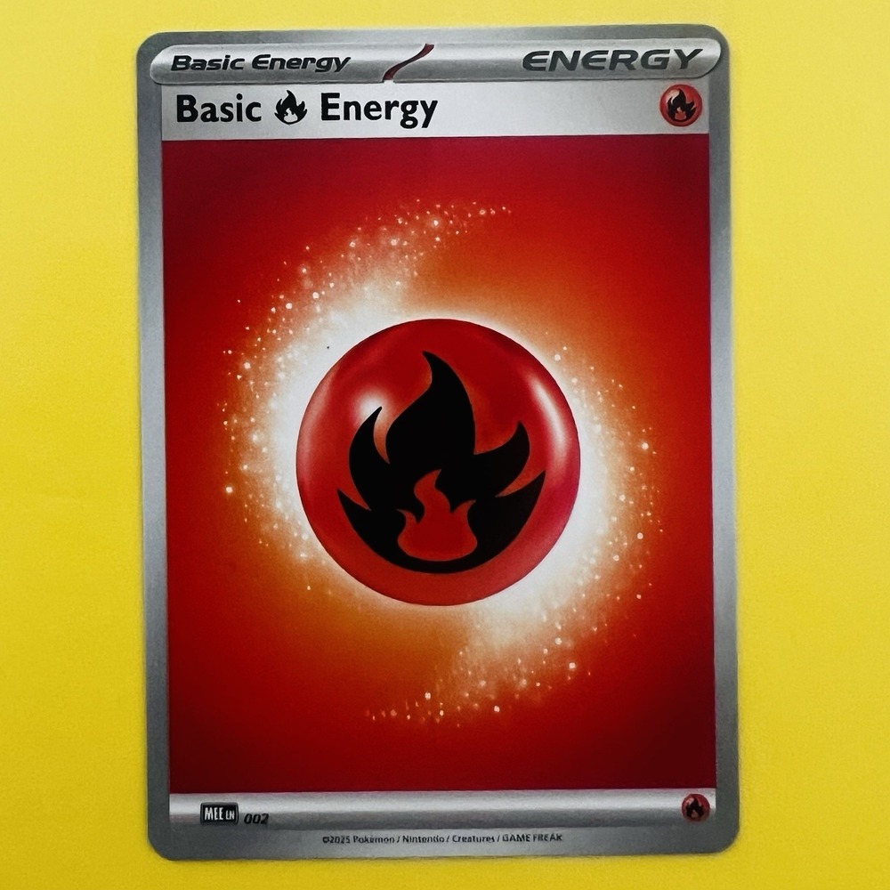 Fire Energy Pokémon TCG Basic Fire Energy 002 Me03: Perfect Order Trading Card